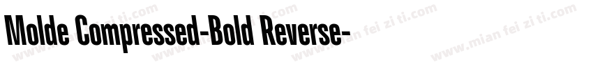 Molde Compressed-Bold Reverse字体转换